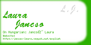 laura jancso business card